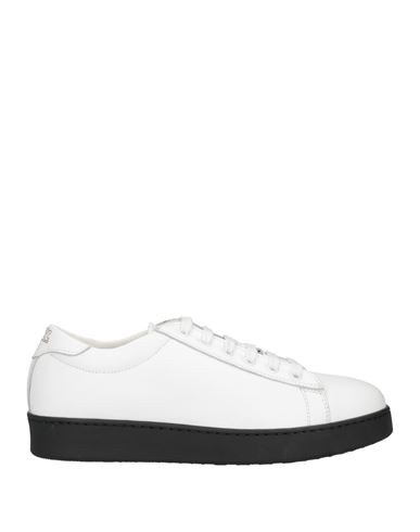 Barbati Man Sneakers White Size 9 Soft Leather