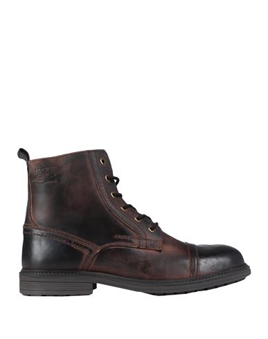 Shop Jack & Jones Man Ankle Boots Brown Size 11 Leather