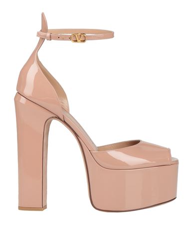 Valentino Garavani Woman Sandals Blush Size 9.5 Soft Leather In Pink