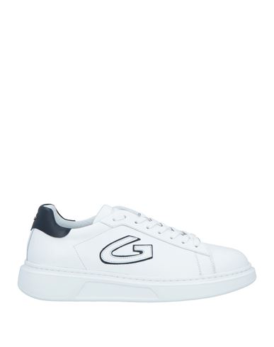 Alberto Guardiani Man Sneakers White Size 11 Soft Leather