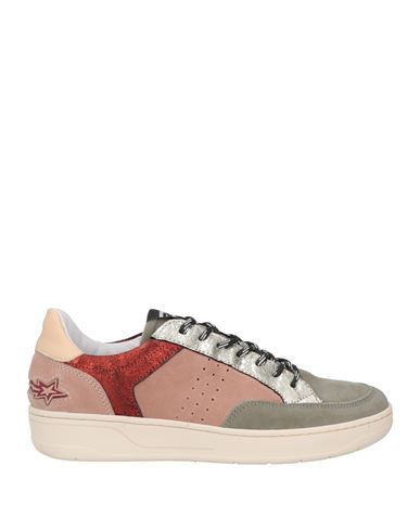 Méliné Woman Sneakers Sage Green Size 7 Soft Leather In Multi