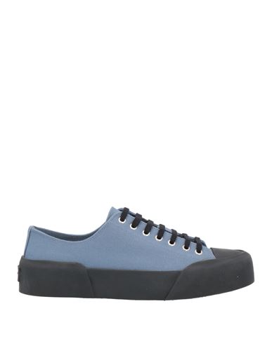 Jil Sander Man Sneakers Slate Blue Size 11 Textile Fibers