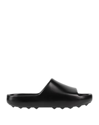 Shop Valentino Garavani Man Sandals Black Size 9 Soft Leather