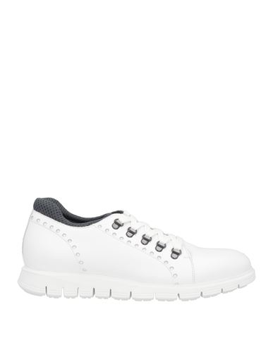 A.testoni A. Testoni Man Sneakers White Size 6 Calfskin