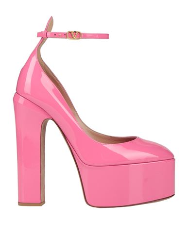 Valentino Garavani Woman Pumps Pink Size 9 Soft Leather