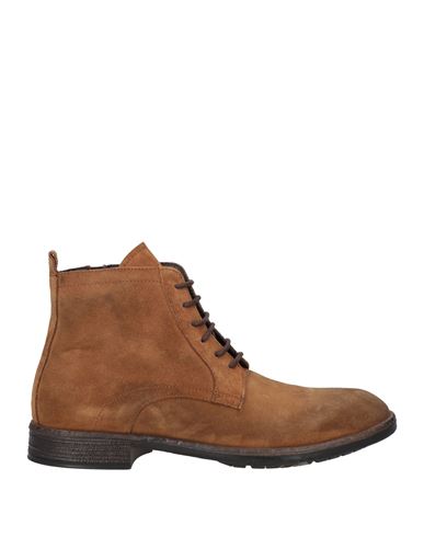 Cafènoir Man Ankle Boots Khaki Size 10 Soft Leather In Brown