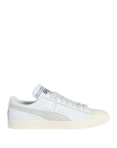 Puma Clyde Q3 Rhuigi Man Sneakers White Size 9 Soft Leather, Textile Fibers