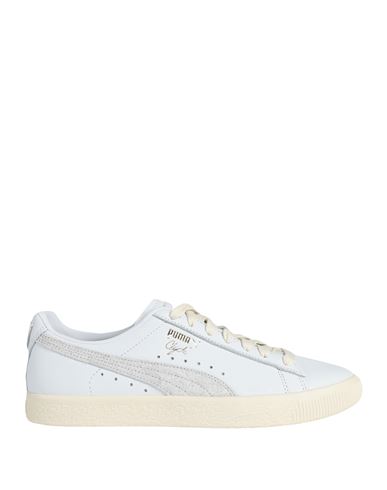 Shop Puma Clyde Base Woman Sneakers White Size 6 Soft Leather