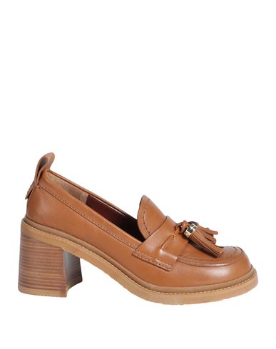 See By Chloé Woman Loafers Tan Size 7.5 Calfskin In Brown