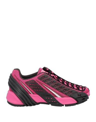 Diesel Woman Sneakers Fuchsia Size 8 Textile Fibers, Rubber In Pink