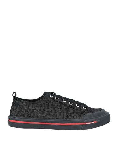 Diesel Woman Sneakers Black Size 8.5 Textile Fibers