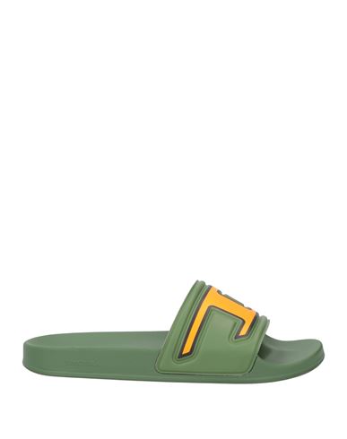 Shop Diesel Man Sandals Green Size 10 Rubber
