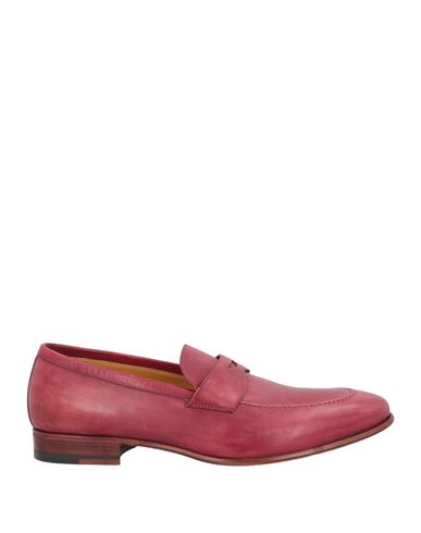 A.testoni A. Testoni Man Loafers Brick Red Size 7.5 Calfskin