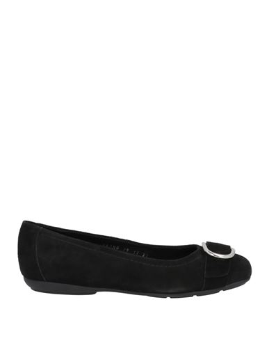 Geox Woman Ballet Flats Black Size 10.5 Soft Leather