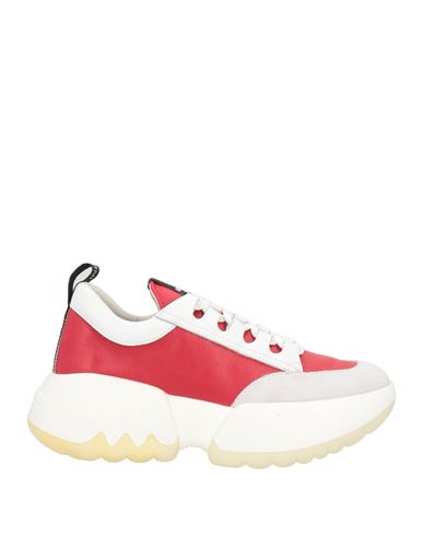 Shop Rucoline Woman Sneakers Red Size 6 Calfskin, Pvc - Polyvinyl Chloride, Thermoplastic Polyurethane, P