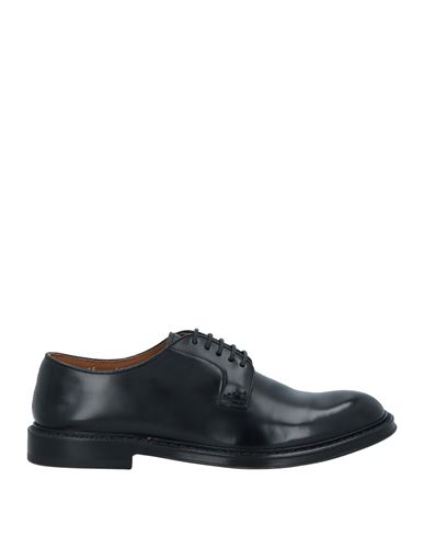 Doucal's Man Lace-up Shoes Black Size 10 Leather