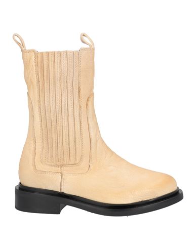 Paola Ferri Woman Ankle Boots Beige Size 11 Soft Leather