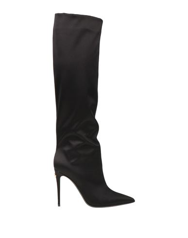 Dolce & Gabbana Woman Boot Black Size 7.5 Viscose, Silk