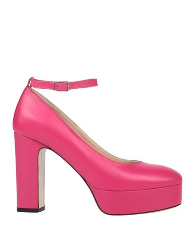 Shop P.a.r.o.s.h P. A.r. O.s. H. Woman Pumps Fuchsia Size 8 Soft Leather In Pink