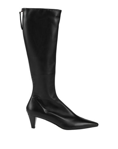 Max Mara Woman Knee Boots Black Size 9.5 Soft Leather
