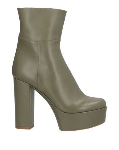 Ilio Smeraldo Woman Ankle Boots Sage Green Size 5 Soft Leather