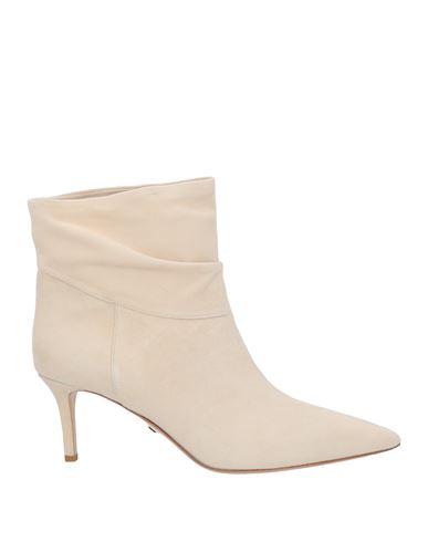 Ilio Smeraldo Woman Ankle Boots Cream Size 10 Soft Leather In White