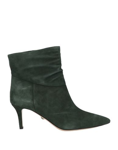 Ilio Smeraldo Woman Ankle Boots Dark Green Size 6 Leather