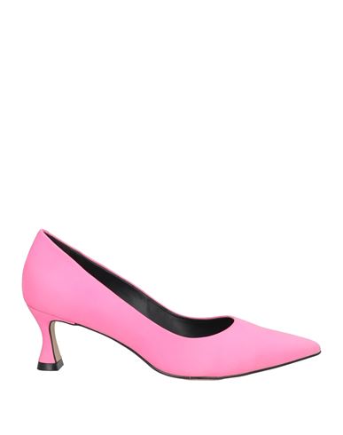 Miss Unique Woman Pumps Fuchsia Size 9 Leather In Pink
