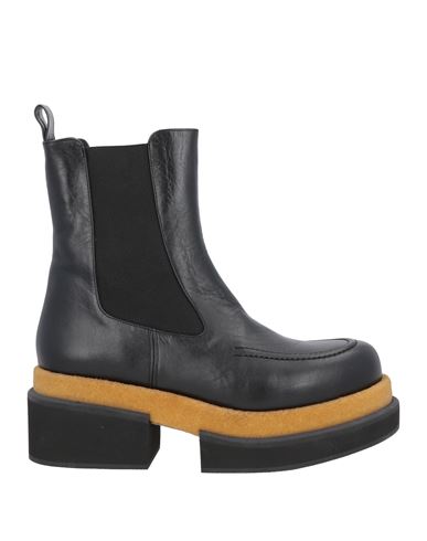 Paloma Barceló Mona Ankle Boot In Brown Leather In Black