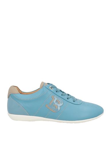 Bally Woman Sneakers Azure Size 5.5 Calfskin In Blue