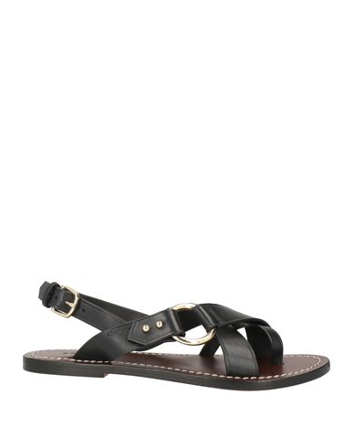 Soeur Florence Leather Sandals In Black