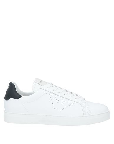 Emporio Armani Man Sneakers White Size 13 Soft Leather