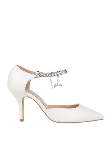 Gaelle Paris Gaëlle Paris Woman Pumps White Size 8 Textile Fibers In White