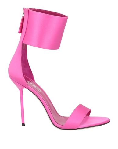 Paris Texas Woman Sandals Fuchsia Size 6.5 Textile Fibers In Pink