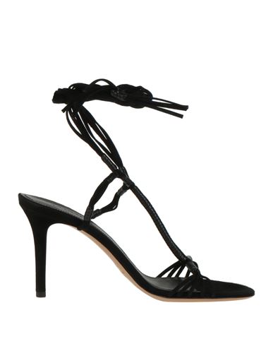 Isabel Marant Woman Sandals Black Size 8 Lambskin, Calfskin, Bovine Leather