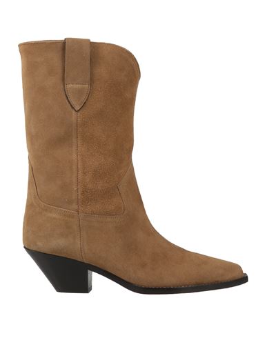 Shop Isabel Marant Woman Ankle Boots Sand Size 6 Calfskin, Cow Leather In Beige
