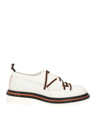 Attimonelli's Man Lace-up Shoes White Size 12 Soft Leather