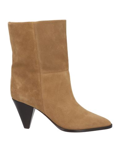 Isabel Marant Woman Ankle Boots Sand Size 11 Calfskin In Beige