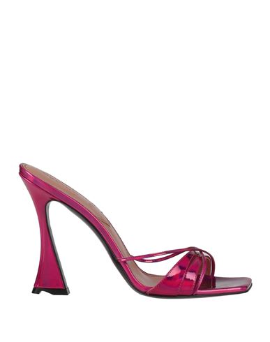 D’accori D'accori Woman Sandals Fuchsia Size 8 Leather In Pink
