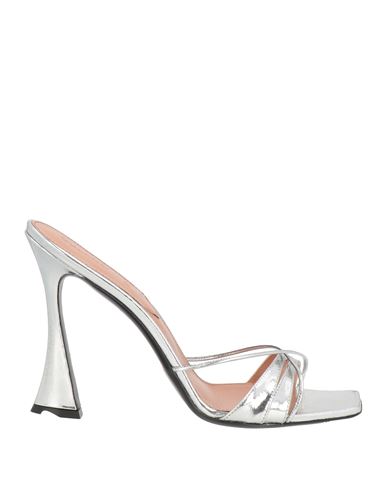 Shop D’accori D'accori Woman Sandals Silver Size 6.5 Leather
