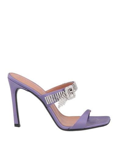 D’accori D'accori Woman Thong Sandal Purple Size 8 Textile Fibers
