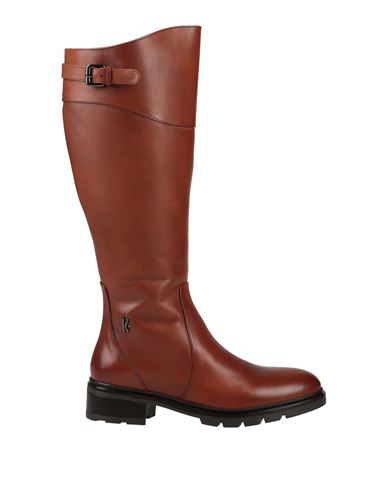 Keys Woman Knee Boots Tan Size 7 Soft Leather In Brown
