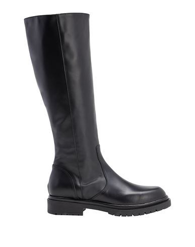 8 By Yoox Leather Round-toe High Boots Woman Knee Boots Black Size 11 Calfskin