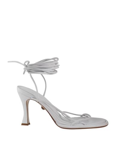 Ilio Smeraldo Woman Sandals White Size 7 Soft Leather