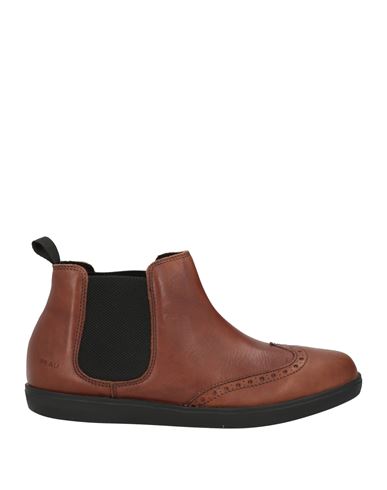 Frau Man Ankle Boots Dark Brown Size 7 Soft Leather