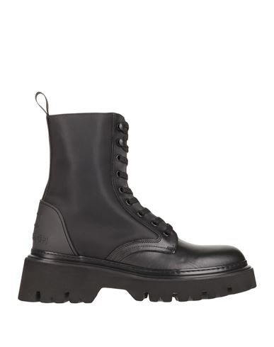 Shop Woolrich Woman Ankle Boots Black Size 8 Soft Leather, Textile Fibers