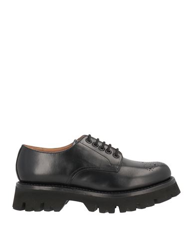 Grenson Man Lace-up Shoes Black Size 5 Soft Leather