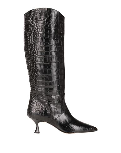Mychalom Woman Knee Boots Black Size 6 Soft Leather