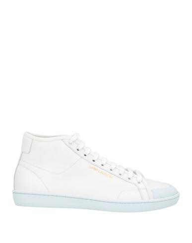 Saint Laurent Man Sneakers White Size 7 Soft Leather