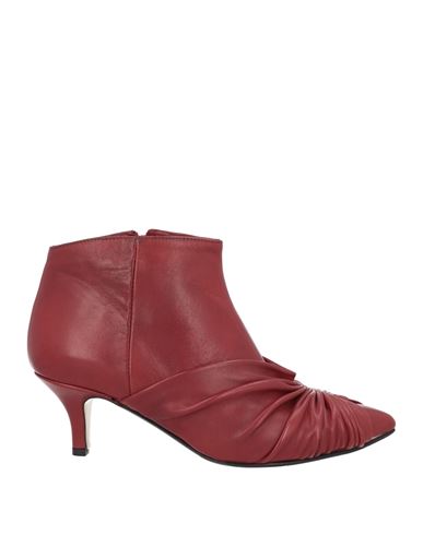 Shop L'arianna Woman Ankle Boots Brick Red Size 6 Soft Leather